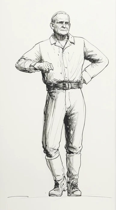 1/48 Edwardian Man Relaxed – Arm Resting on Ship’s Rail M26