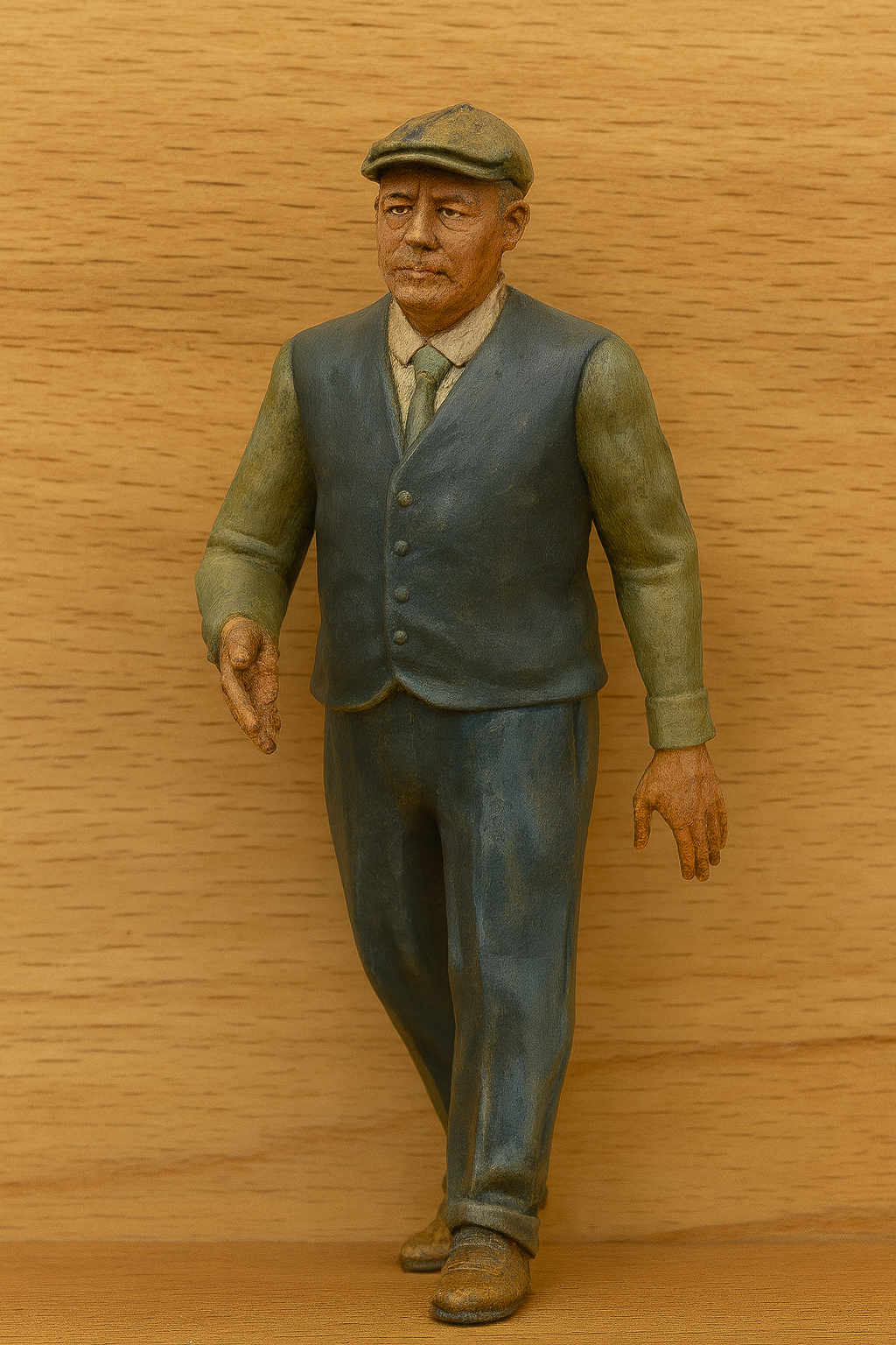 1940s Worker Walking – Scale Crew Model Figure Railway Diecast Ship M28
