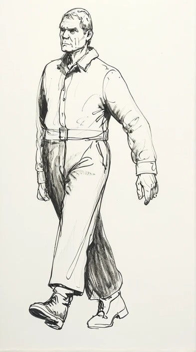 M31B Navy Deck Crew Walking – Scale Model Figure