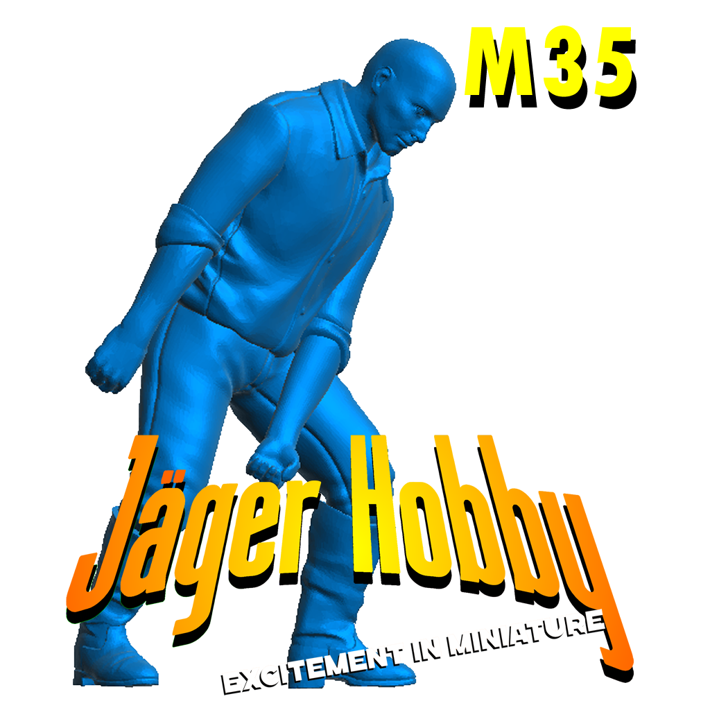 Scale Model Workman | Multi-Scale Figure for Dioramas M35