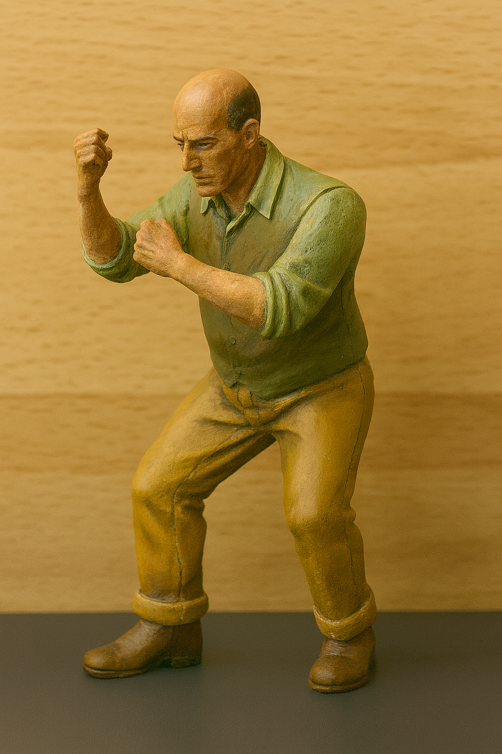 M36 – Workman Swinging Pick or Sledgehammer, a striking scale figure posed mid-swing