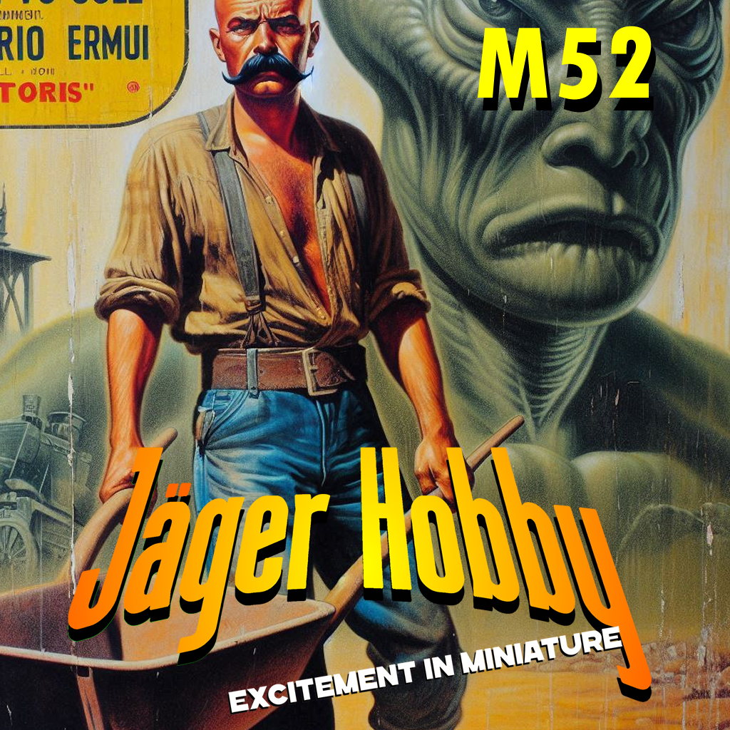 M52 – Man Pushing Wheelbarrow | 1:25 Scale Die-Cast Figure
