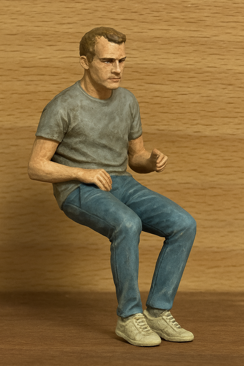M54 – Trucker Sitting in Cab or on Bench | 1:43 Scale Die-Cast Figure
