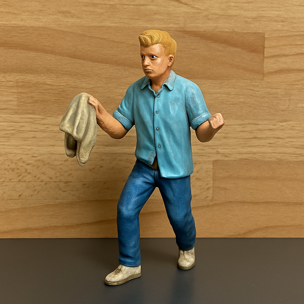 M55 – Man Cheering 1:18 Scale Model Figure M55