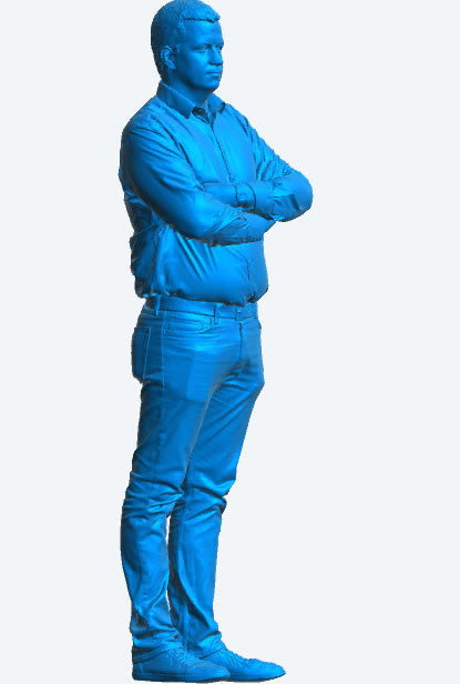 M57 – Man with Arms Crossed Looking Unimpressed | 1:43 Scale Diorama Figure