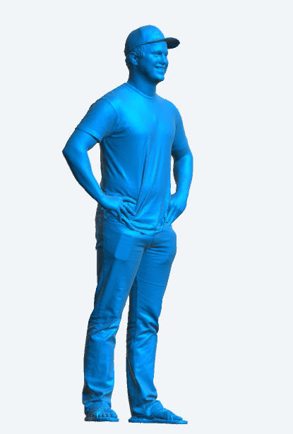 M58 – Male Spectator Wearing Baseball Cap | 1:32 Scale Die-Cast Figure