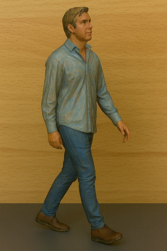 M60 – Young Man in Smart Casual 1:25 Scale Diorama Figure