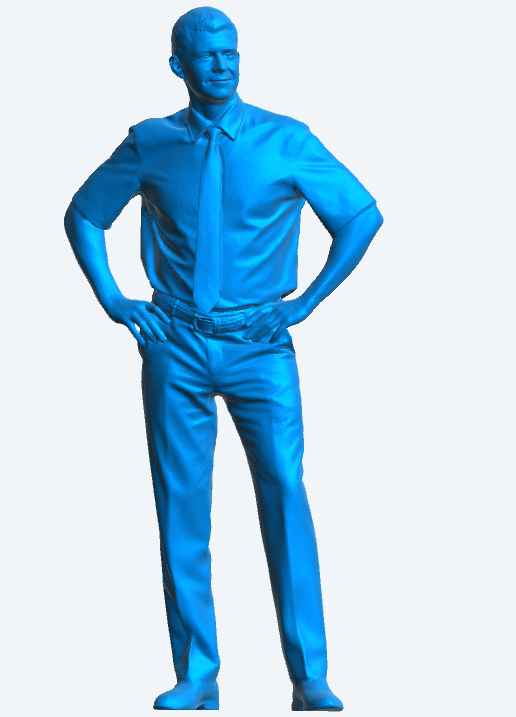 M72 1/72 multi scale Businessman Wearing Short-Sleeved Shirt, Tie and Trousers