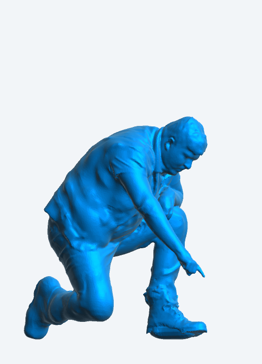 M74 Unpainted Scale Model Diorama Figure Casual Man