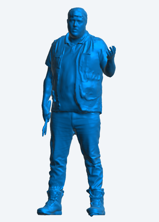 M75 1/43 Model Figure of Mechanic Holding Spanner in a Talking Pose
