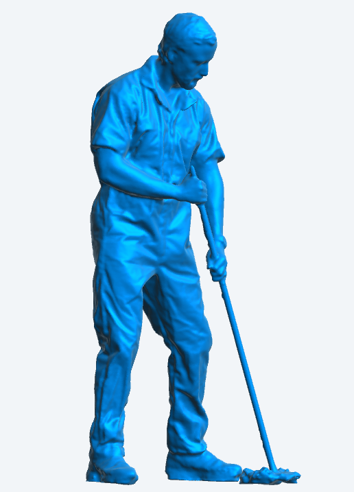 M80 1/18 Scale Model Figure Mopping the Floor