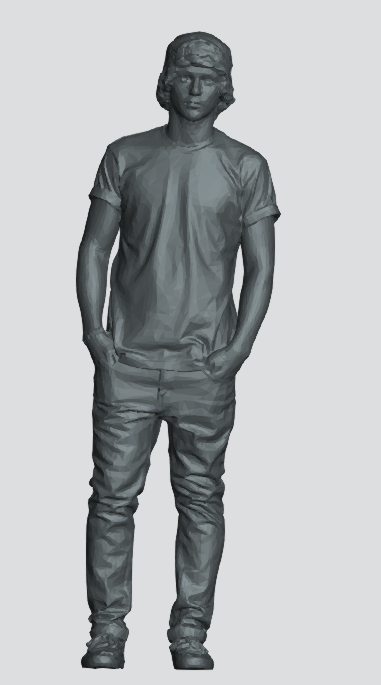 M90 – Casual Young Male Scale Model Figure (15mm–150mm)
