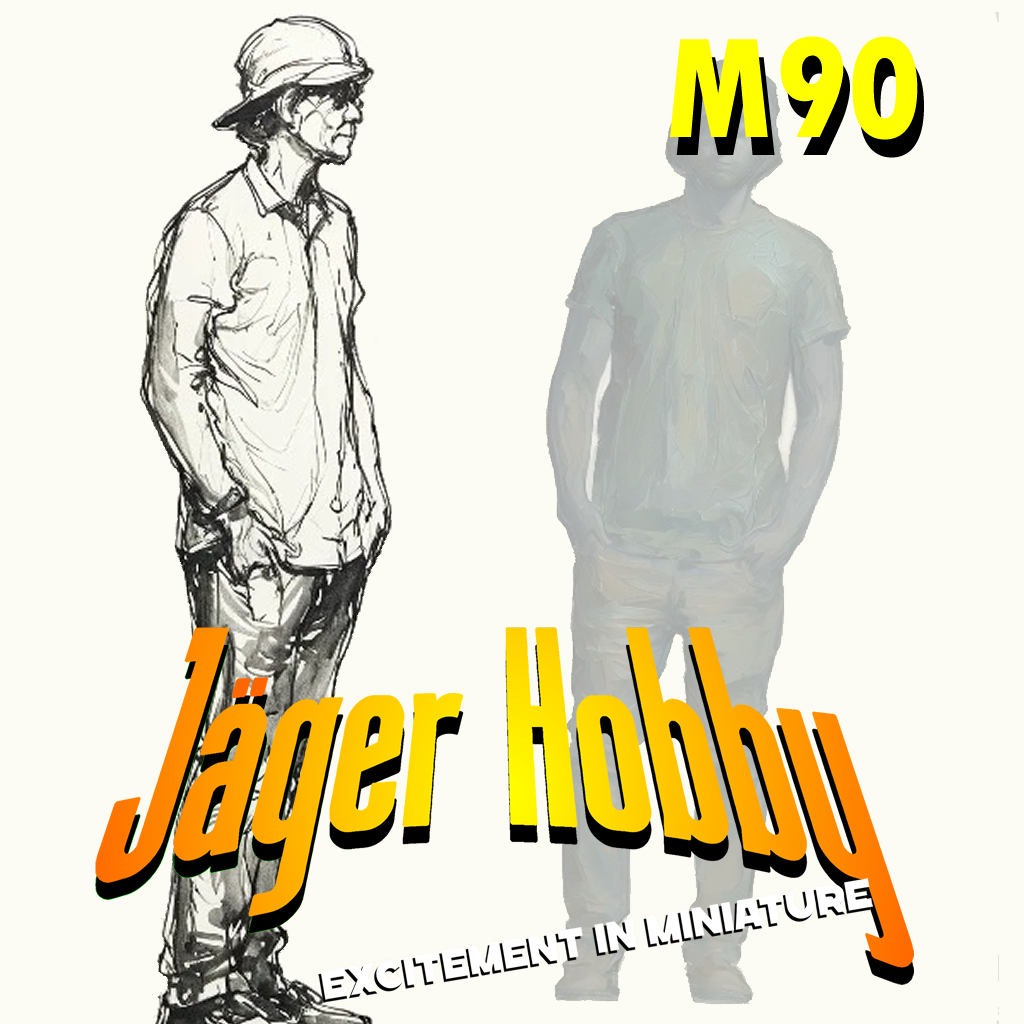 M90 – Casual Young Male Scale Model Figure (15mm–150mm)
