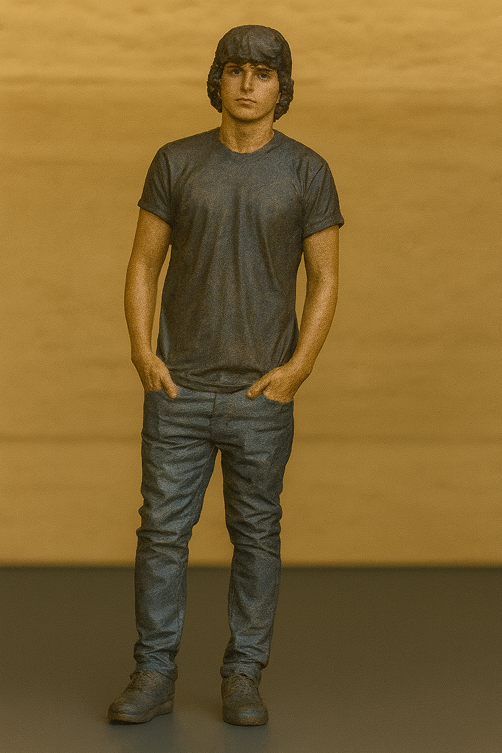 M90 – Casual Young Male Scale Model Figure (15mm–150mm)