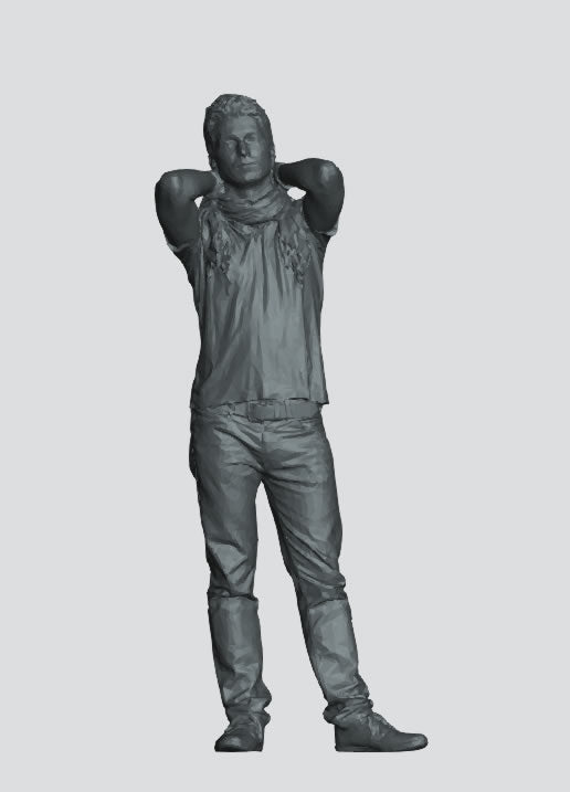 M91 – Scale model Relaxed Young Man Figure (15mm–150mm)