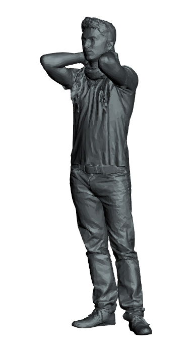 M91 – Scale model Relaxed Young Man Figure (15mm–150mm)