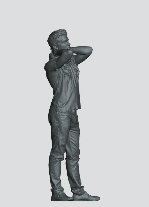 M91 – Scale model Relaxed Young Man Figure (15mm–150mm)