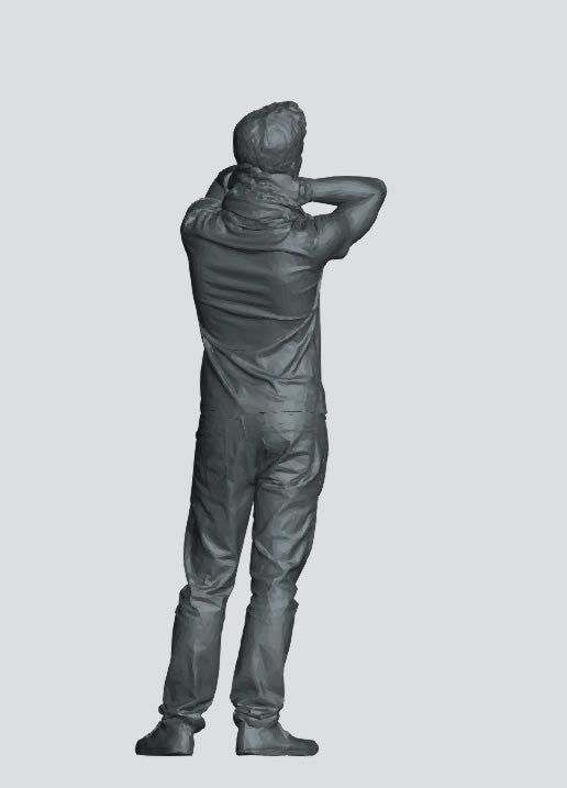 M91 – Scale model Relaxed Young Man Figure (15mm–150mm)