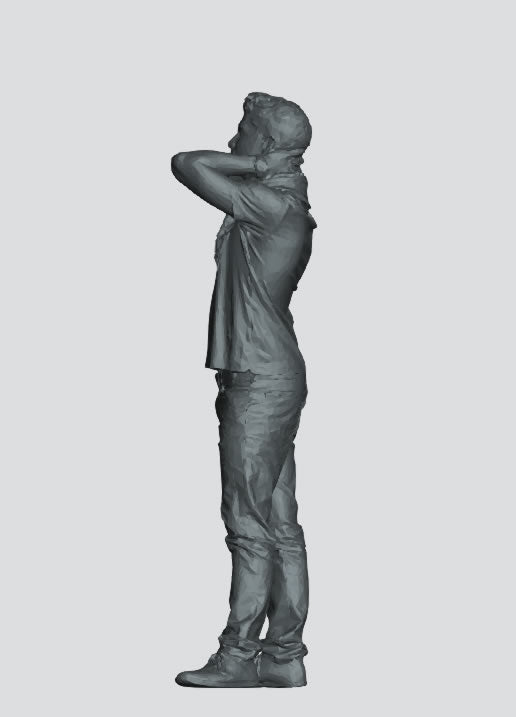 M91 – Scale model Relaxed Young Man Figure (15mm–150mm)