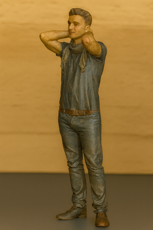 M91 – Scale model Relaxed Young Man Figure (15mm–150mm)