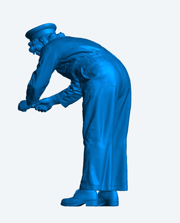 N91 Women's Royal Naval Service (WRNS) Engineer or Mechanic in Coveralls – Working Pose – Multi Scale – Unpainted