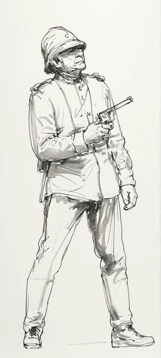 SM11 Lieutenant Chard – Zulu Film Inspired Unpainted Multi-Scale Model Figure