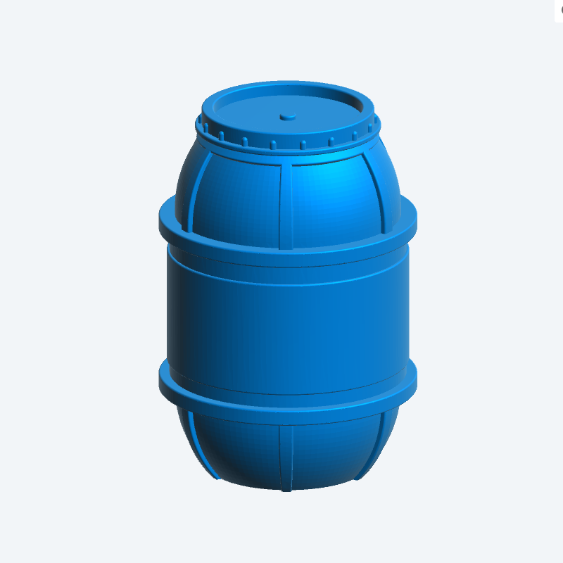 SA25 – Medium Heavy-Duty Reinforced Plastic Barrel