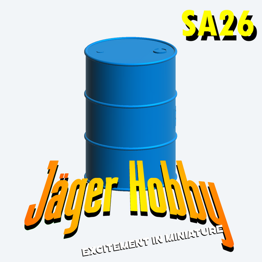 SA26 Scale Model Oil Drum – Industrial Barrel for RC Boats, Dioramas, and Work Scenes