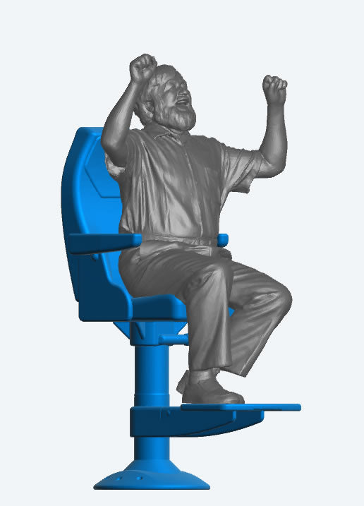 SA69 Scale Model Captain’s Seat – For Modern Fishing Trawlers, Sports Boats, and Work Vessels (Multi-Scale)