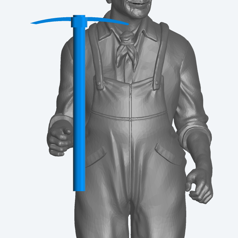 T10 Small Pick Axe – 1/35 Scale Diorama Tool
