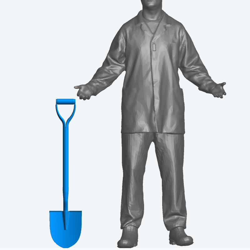 T12 –  1/43 Scale Model Shovel