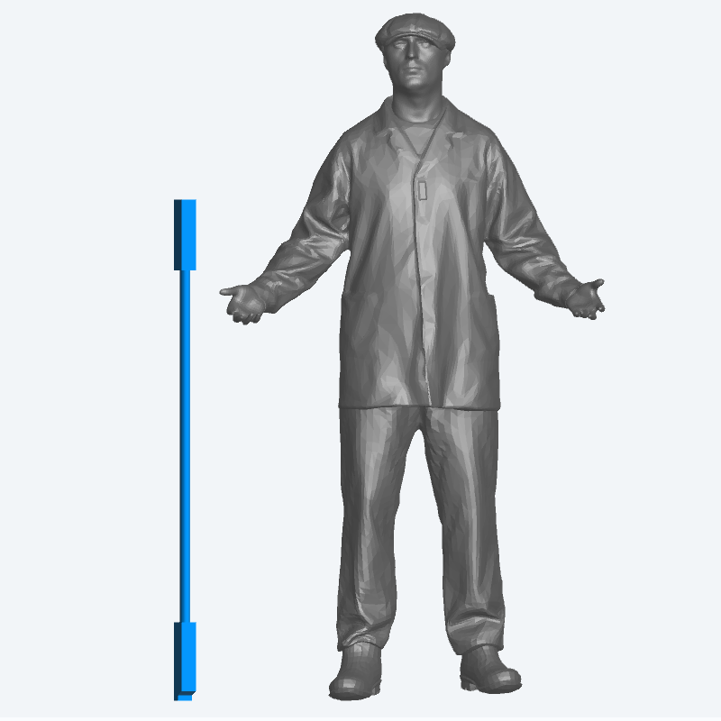 T15 – Long-Handled Wrecker Bar – Scale Model Tool