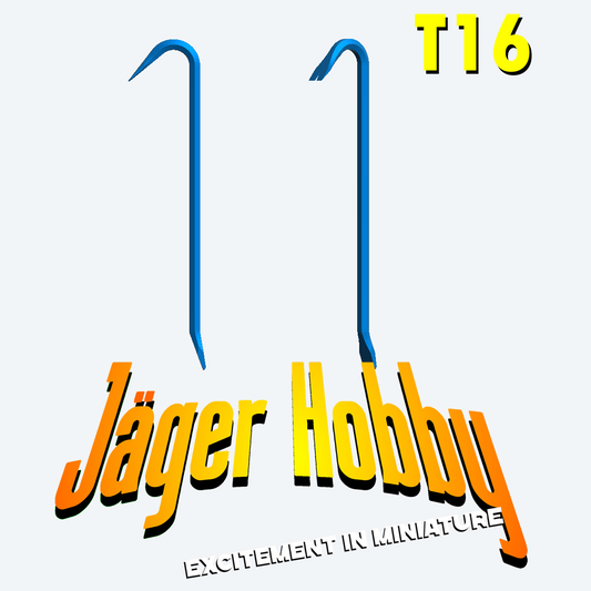 T16 – Short Pry Bar | Scale Model Tool Accessory