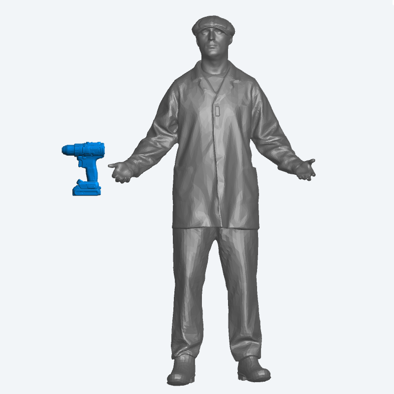 T17 – Electric Screwdriver Drill Tool 1/43 Scale Model Accessory for Dioramas