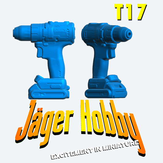 T17 – Electric Screwdriver Drill Tool 1/43 Scale Model Accessory for Dioramas