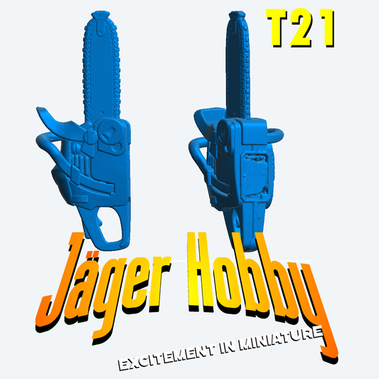T21 –  1/43 Multi scale Chainsaw | Scale Model Tool for Dioramas