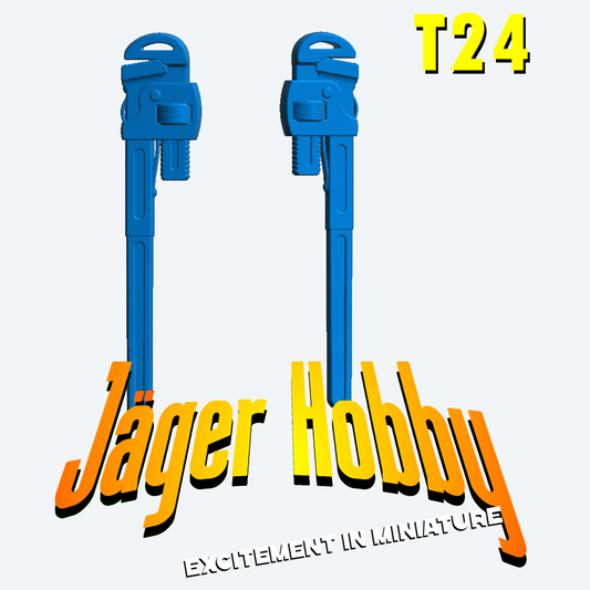 T24 – 1/16 Pipe Wrench (Stilsons) | Scale Model Tool Accessory