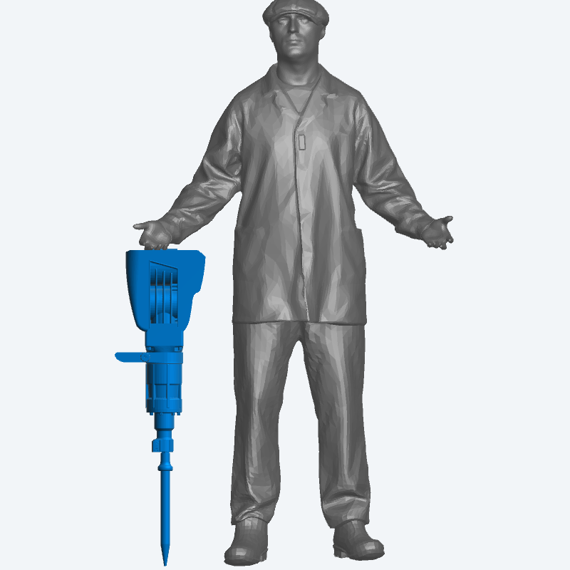 T27 – Electric Demolition Breaker Jack Hammer for Heavy-Duty Dioramas 1/43