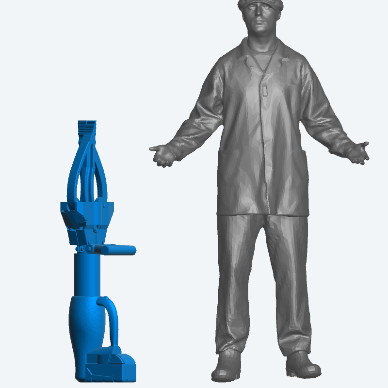 T28 – Firefight Rescue Electric Combi Tool (Hydraulic Spreader/Cutter) for Emergency and Urban Dioramas