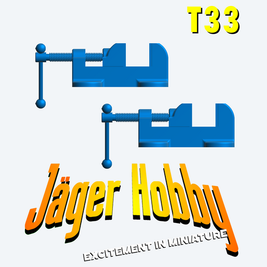 T33 1/14 Bench Vice for Workshop, Toolbench, and Maintenance Dioramas