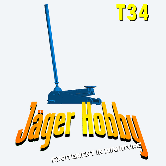 T34 1/18 Multi scale Trolley Floor Jack for Garage, Workshop, and Automotive Dioramas (Copy)