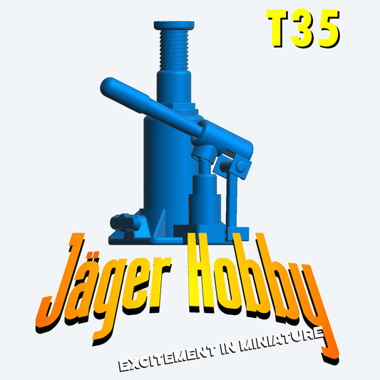 T35 1/18 1/43 Bottle Jack for Automotive, Garage, and Repair Dioramas