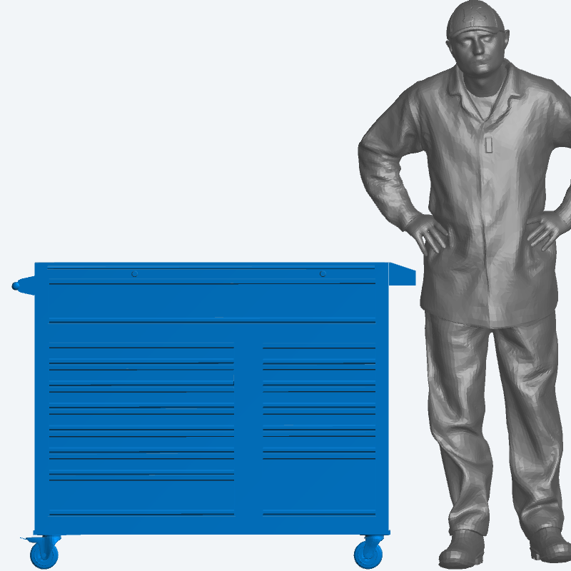 T36 – 1/18 Tool Chest for Garage, Workshop, and Automotive Dioramas