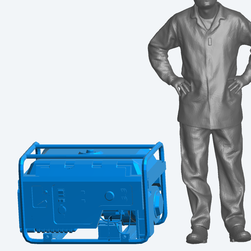 T42 Portable Diesel Generator – 1/18 1/43 Scale Model Equipment