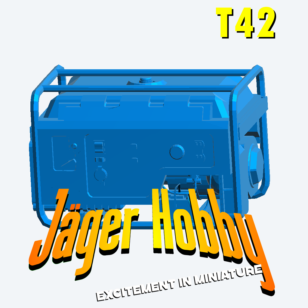 T42 Portable Diesel Generator – 1/18 1/43 Scale Model Equipment