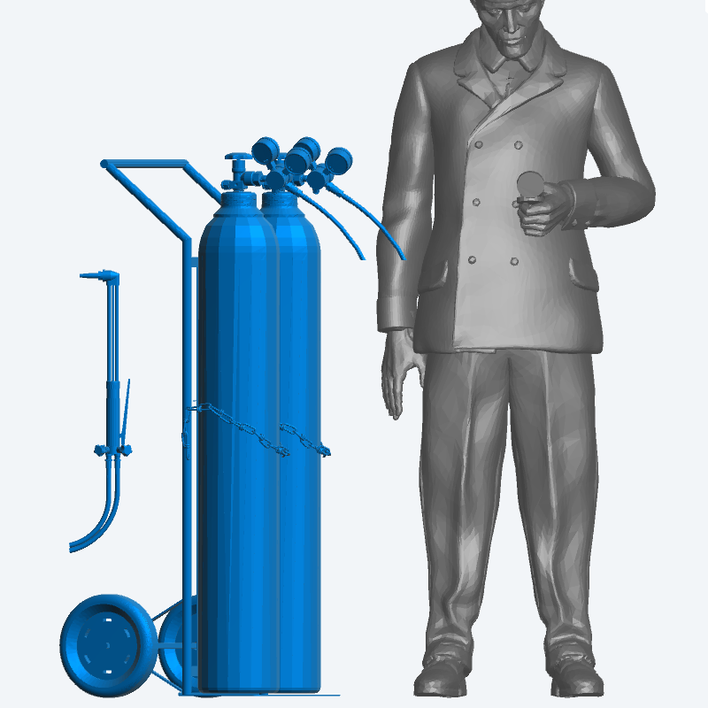 T45 1/24 Oxy-Acetylene Gas Welding & Cutting Set – Multi Scale Model Accessory