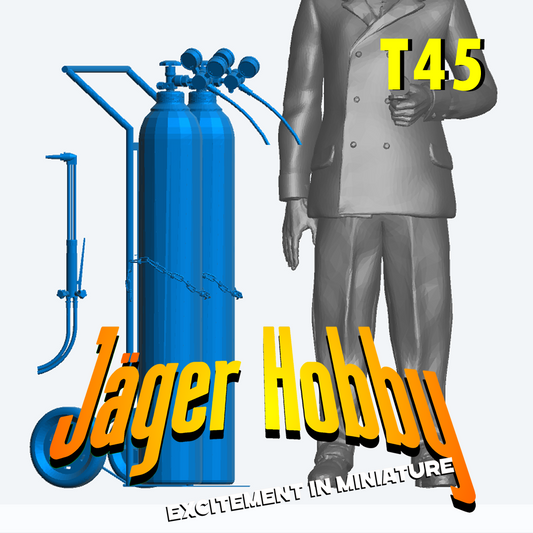 T45 1/24 Oxy-Acetylene Gas Welding & Cutting Set – Multi Scale Model Accessory