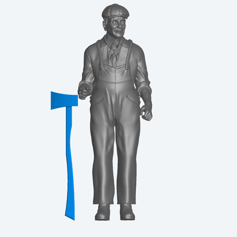 T6 1/32 Long Handled Felling Axe – Precision Scale Model