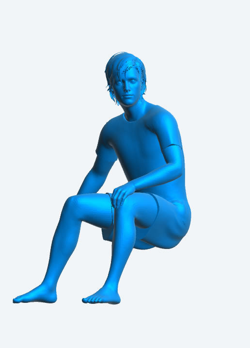 Casual Man Model Figure  Seated Steering Outboard Motor TG100