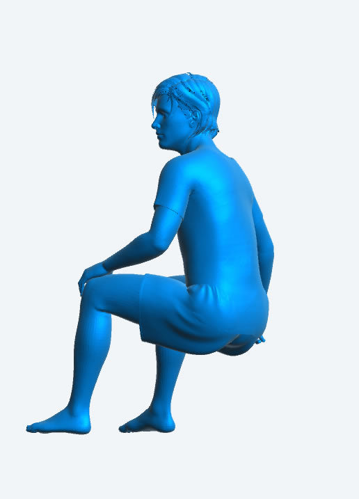 Casual Man Model Figure  Seated Steering Outboard Motor TG100